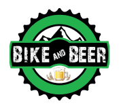 logo bike and beer menu