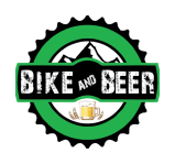 logo bike and beer menu footer